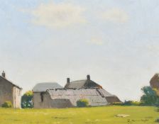 Robert Morson Hughes (1873-1953) British, An extensive rural landscape, along with another of farm