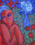 Ian Craig (20th Century), a pair of signed pastel studies of female figures, each around 27