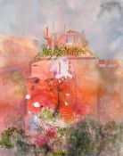 Greta Tomlinson (1927-2021), 'Cassina Rosa Roma', watercolour, signed and dated 1991, 22