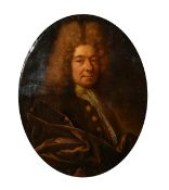 18th Century Continental School, Portrait of a gentleman, oil on canvas, indistinctly inscribed on