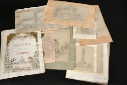 A collection of sketches by E. Gilbertson, (22).