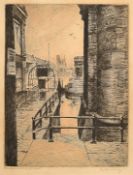 A collection of four engravings, including a pair by the same hand of 'Somerset House' and '