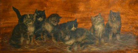 Bessie Bamber (late 19th/Early 20th Century), a pair of oil on walnut panel paintings each