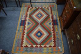 A good colourful Kilim rug 150cm x 107cm.