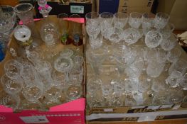 A good collection of drinking glasses and other items.