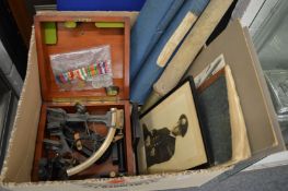 A group medals, ephemera and other items, possibly relating to Naval officer F Drake, to include a