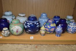 Chinese ginger jars.