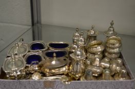 A quantity of silver and other condiments.