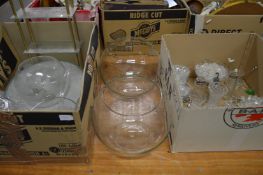 A quantity of glassware.