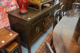 A Chinese hardwood sideboard.