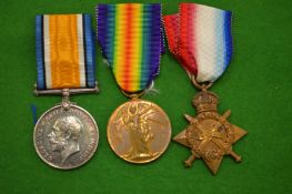 20061 PTE J Bradley, R Sc Fus, WWI trio.