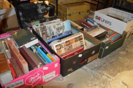 Four boxes of books.