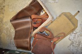 Gun slips and cartridge cases.