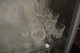 Various glassware.