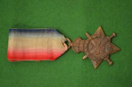 15387 Lt Col A Burr, Mons star, no bar.