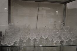 A good suite of cut glassware.