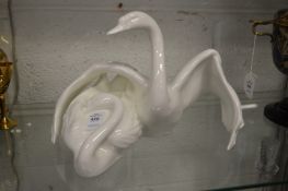 Royal Doulton white glazed pottery model 'Nestling Down' HN3531.