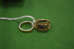 Two decorative rings.
