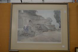 William Russell Flint, Female figure subjects, two colour prints, both pencil signed.
