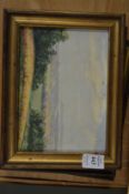Three small oil paintings signed Richard.