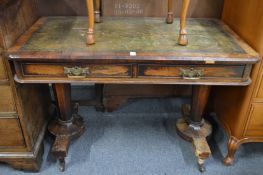 A Regency rosewood writing table.