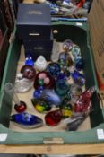 Caithness paperweights and other collectable glassware.