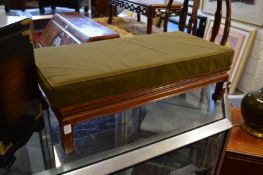 A Chinese hardwood low table or seat.