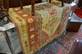 A Kilim rug 200cm x 135cm.