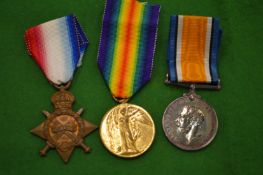 3297 PTE R.J. Patrick, Highlander Eight Infantry, WWI trio.