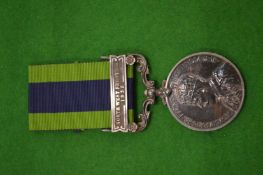 3300091. PTE W Martin H.L.I Indian General Service Medal with bar, North West Frontier, 1935.