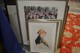 Caricature prints etc.