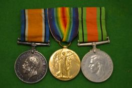 8893 PTE F.V. Thurgood, 9th London Rifles, trio.