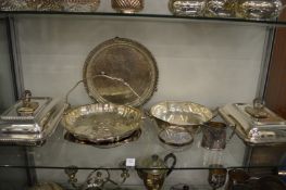 Plated wares to include entree dishes and covers.