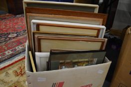 A quantity of paintings, prints etc.