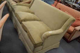 A modern three seater settee.
