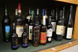 Assorted wines and liqueurs etc.