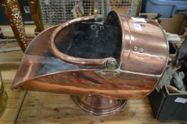 A good copper coal scuttle.