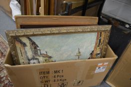 A quantity of paintings, prints etc.