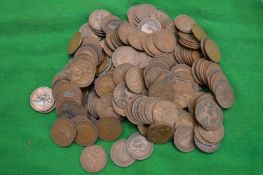 A bag of two hundred and thirty six copper pennies.