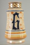 AN ITALIAN GLAZED POTTERY MEDICINE JAR, 24.5cm high.