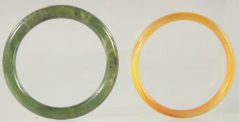 TWO CHINESE BANGLES.
