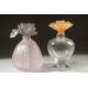 TWO DAUM GLASS SCENT BOTTLES with coloured flower stopper, (one a/f). - Image 3 of 5