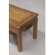 A CHINESE REDWOOD OPIUM TABLE 4ft long, 1ft4ins high. - Image 3 of 3