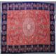 A VERY GOOD ISLAMIC CARPET, 20TH CENTURY, salmon pink with a rich blue border, having an allover - Image 1 of 3