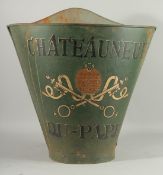 A GRAPE PICKERS HOD CARRIER ' CHATEAUNEUF DU PAPE 19ins high.