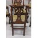 A GOOD HARLEQUIN SET OF EIGHT GEORGE II IRISH MAHOGANY DINING CHAIRS with comb back, slats, - Image 4 of 4