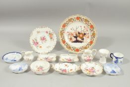 A ROYAL CROWN DERBY COFFEE CAN AND SAUCER painted with sailing vessels by W.E.J. DEAN.. TWO