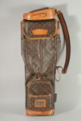 A RARE LOUIS VUITTON GOLF BAG. 2ft 8ins high.