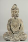 A SEATED BUDDHA. 21ins high.