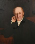 J. E. Williams, Circa 1894, a head and shoulders portrait of a gentleman, oil on canvas, 30